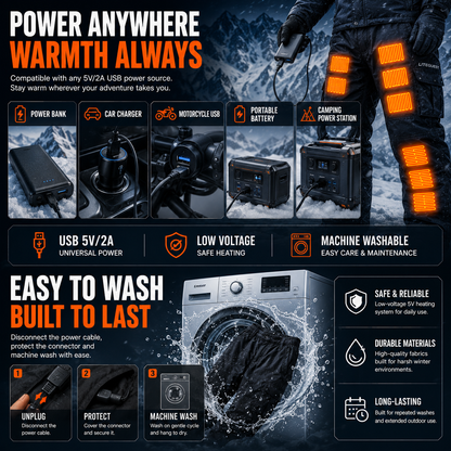 LITEGUEST 18-Zone Heated Pants | Extreme Cold Riding &amp; Skiing