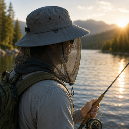 LITEGUEST Mosquito-Proof Fishing Hat – UPF50+ Sun &amp; Bug Protection Hat