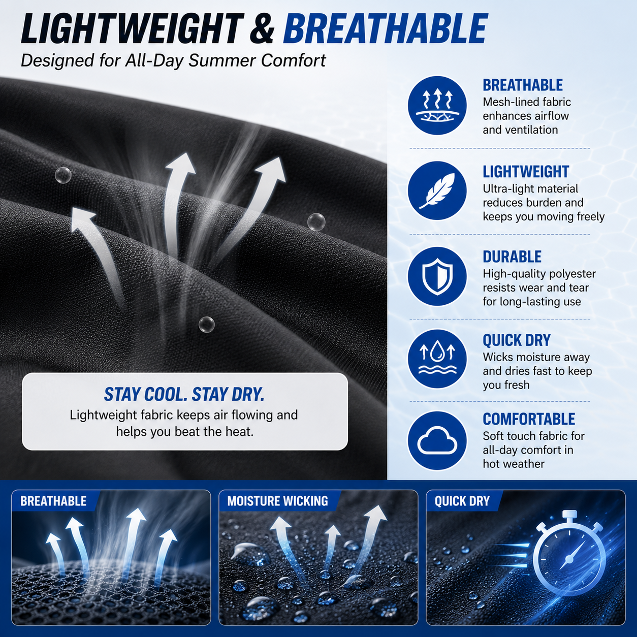 LITEGUEST Packable Side Fan Cooling Vest | Lightweight Travel Cooling