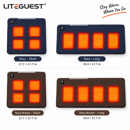 LITEGUEST Ultra Slim Heated Seat Cushion | USB Heated Seat Cushion