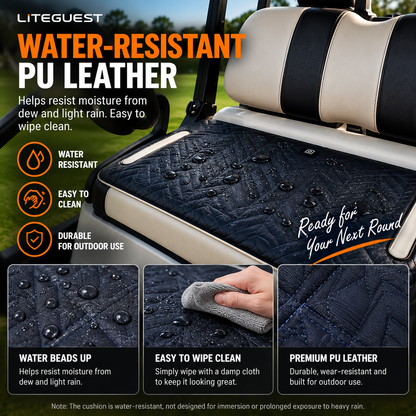 LITEGUEST Heated Golf Cart Seat Cushion | USB Heated Golf Seat Pad