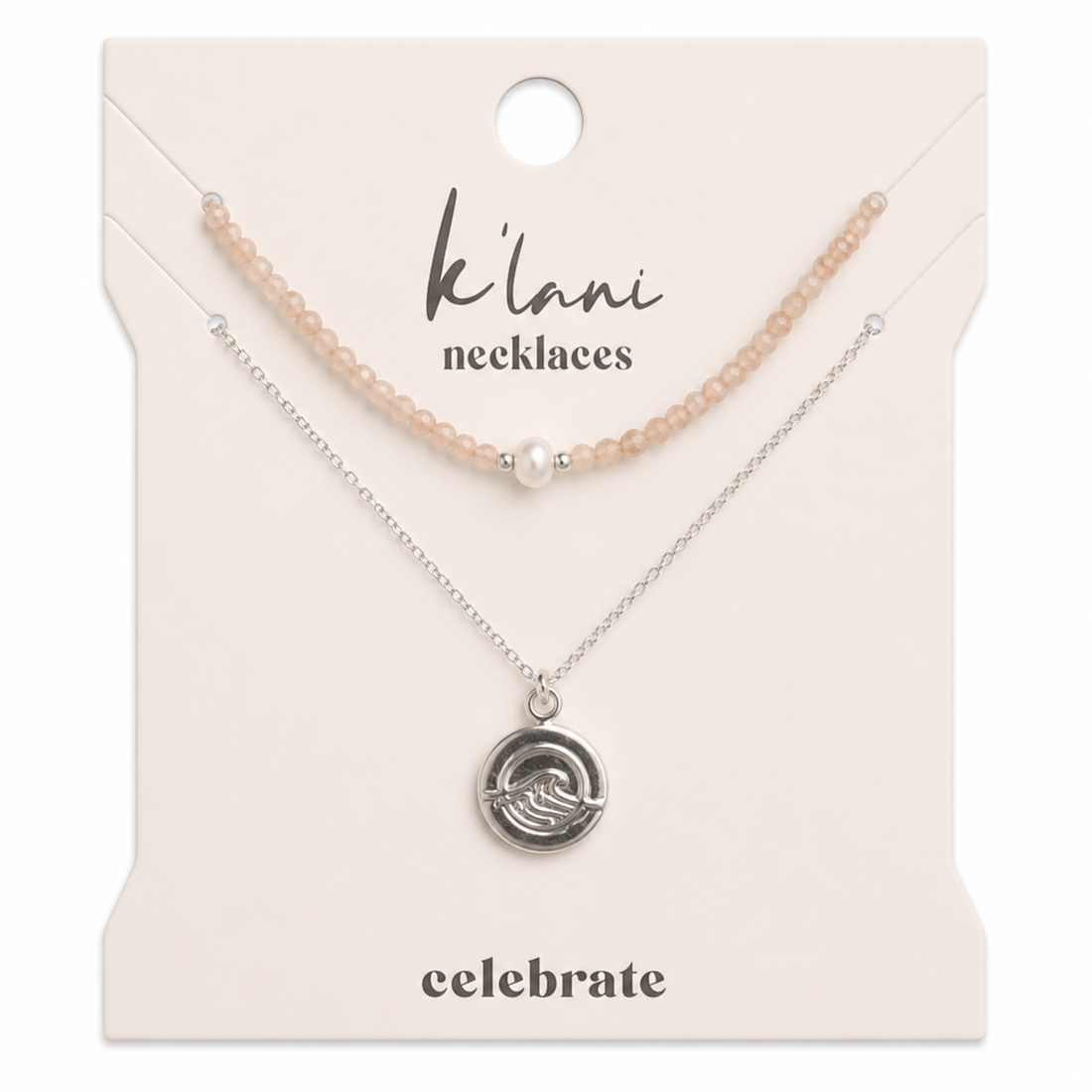 "Celebrate" Silver Wave Necklace Set