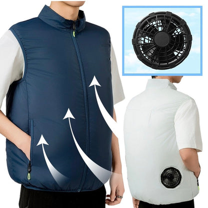 Liteguest UPF50+ Cooling Fan Vest for Hiking, Golf &amp; Outdoor Work