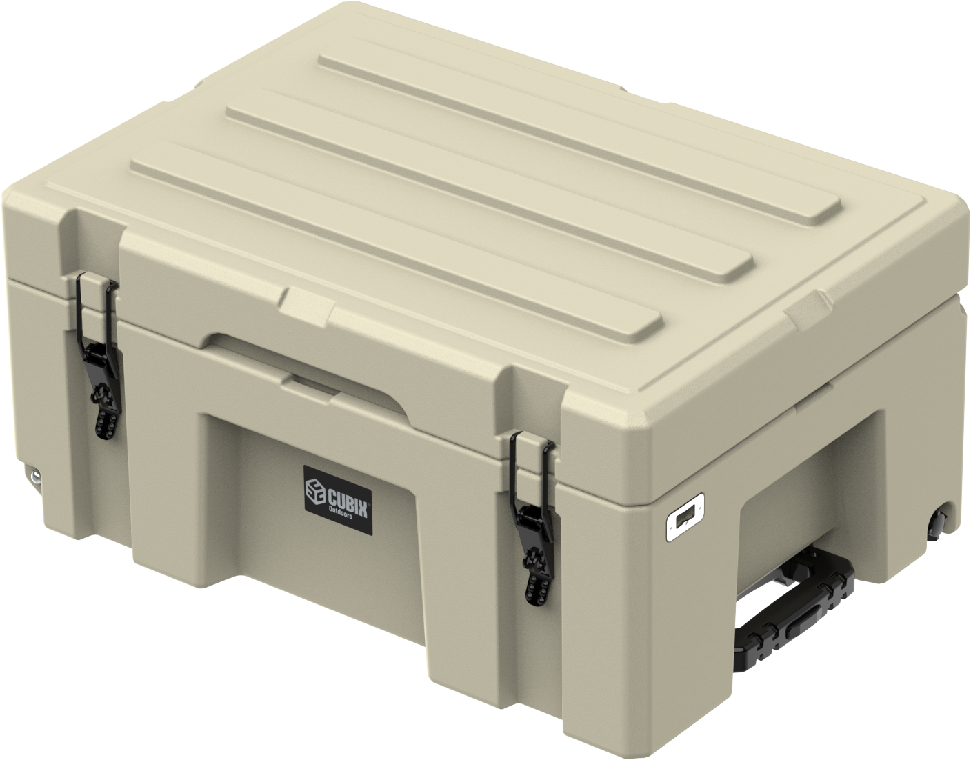 Cubix 76L Rolling Cargo Case — Wheeled Rotomolded Gear, Tool &amp; Storage Box