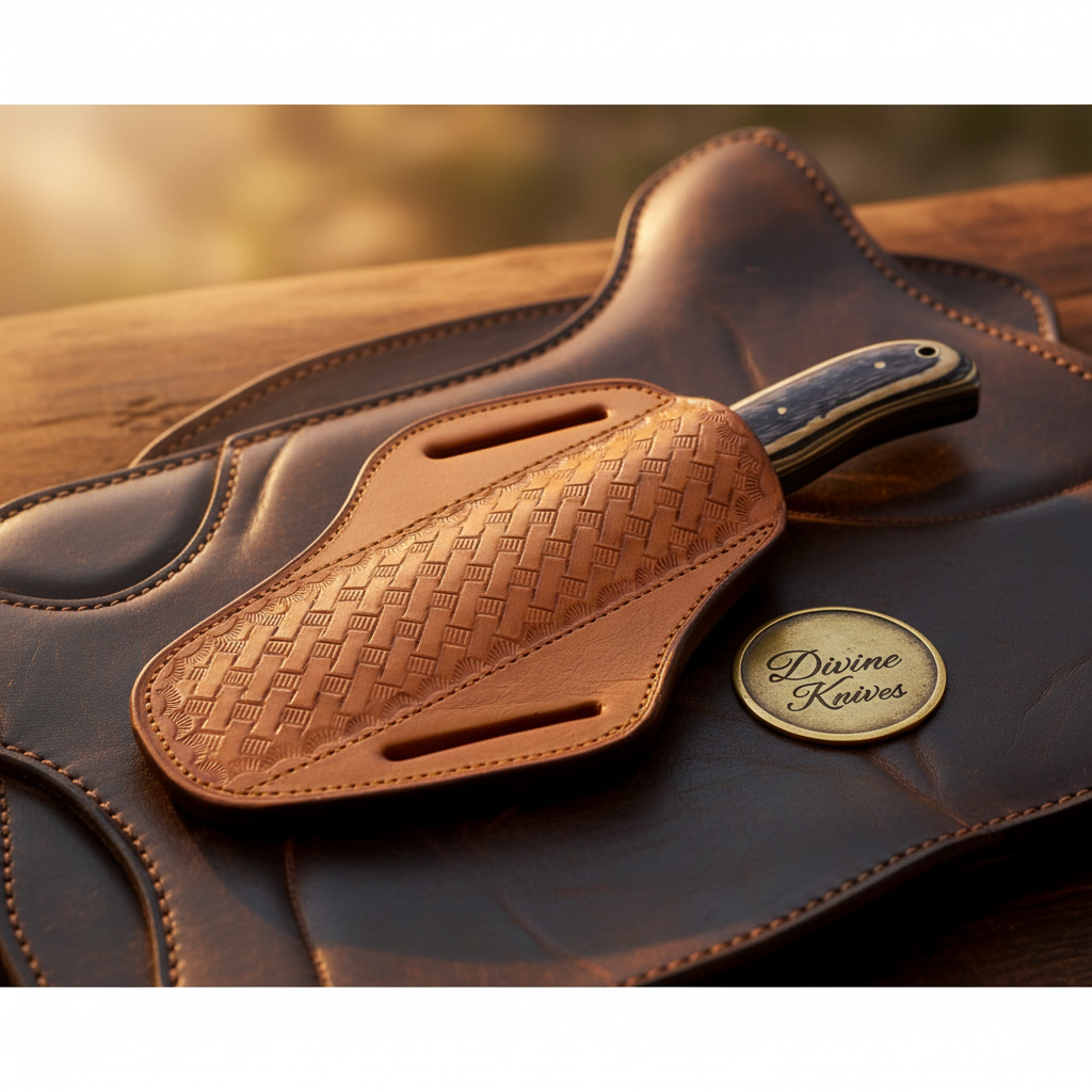 Dual-Tone Pakkawood Bone Bull Cutter with Stacked Handle Design