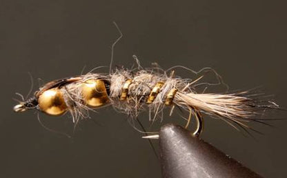 Double Bead - Pheasant Tail / Prince / Gold Rib Hare&