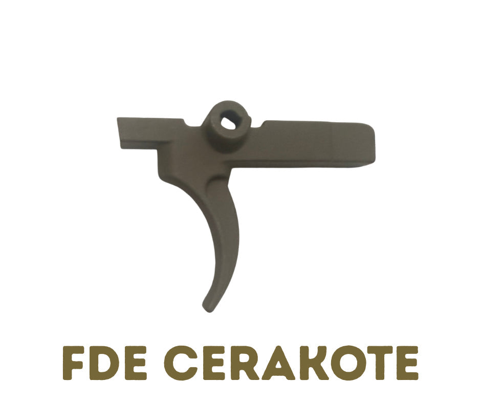 Cerakote Curved Trigger Hoffman Tactical Super Safety  | AR-15 USA Made (trigger Only)
