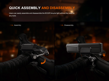 Fenix BC22R High-Performance Road Bike Light (Open Box)