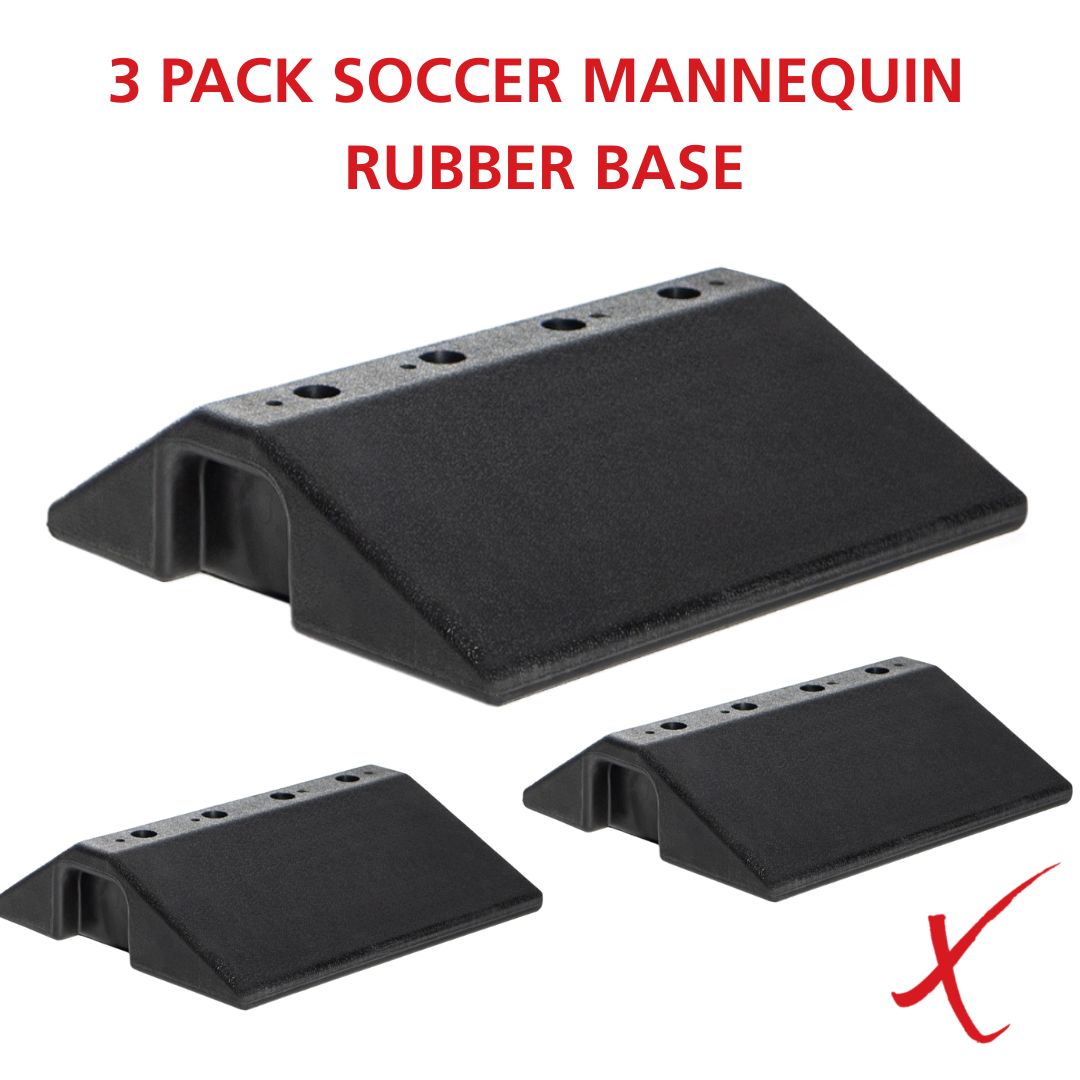 Heavy-Duty Rubber Base 3-Pack for Soccer Training Mannequins
