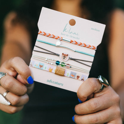 "Adventure" Animal Themed Hair Tie Bracelets