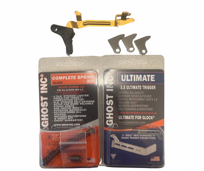 Glock 9mm Trigger Upgrade Kit — Match Grade, TiN Bar, 3.5 lb Connector