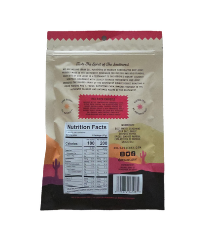 Mojave Red Rock Chipotle Beef Jerky
