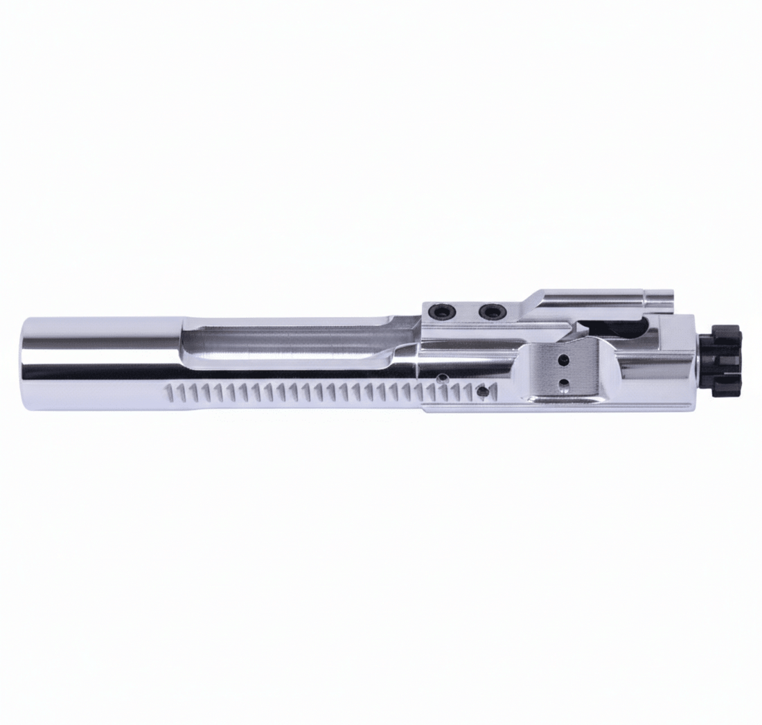Highly Polished Mirror Chrome BCG — Full Auto Bolt Carrier Group | 5.56 / .223 / 300 BLK