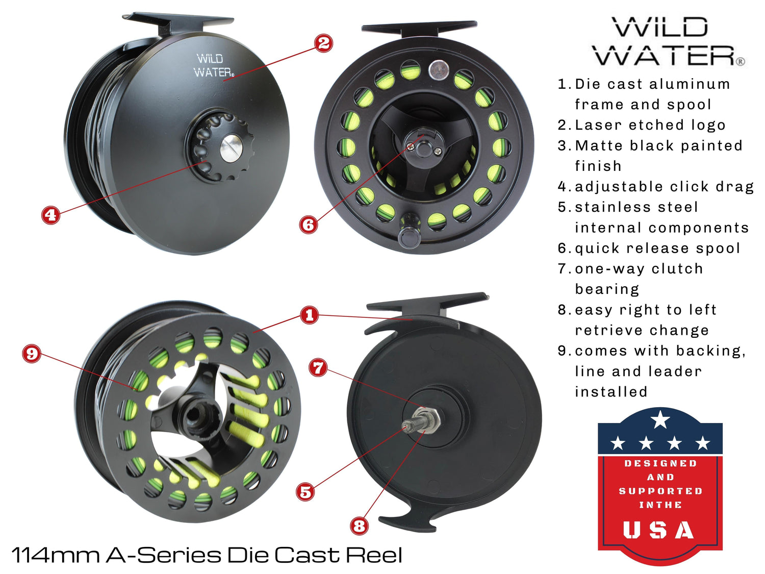 Deluxe Fly Fishing Kit, 12wt Rod | 9ft | 4-piece | Wild Water Fly Fishing