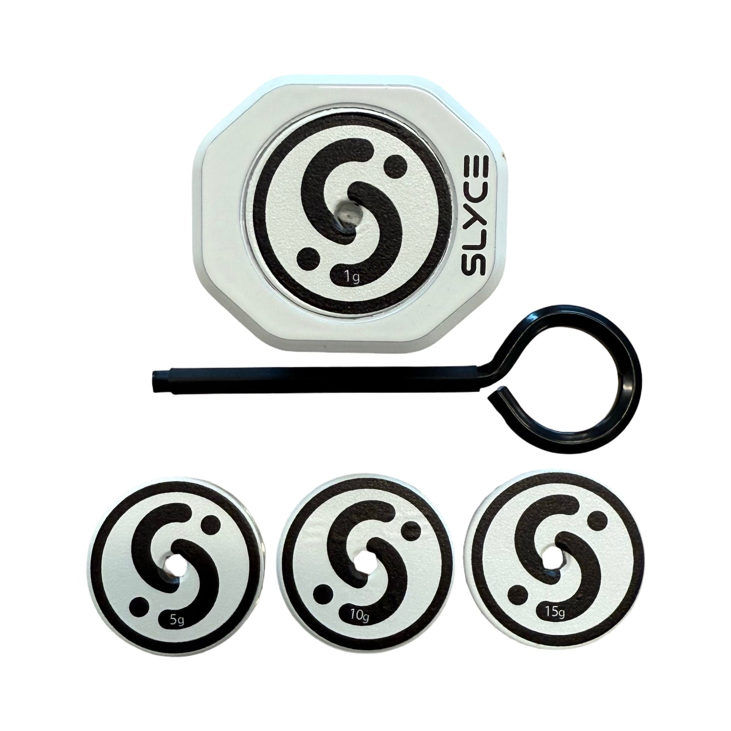 SLYCE Externally Adjustable Weighted SpeedCap (21g-36g) Pickleball Paddle Weighted Butt Cap