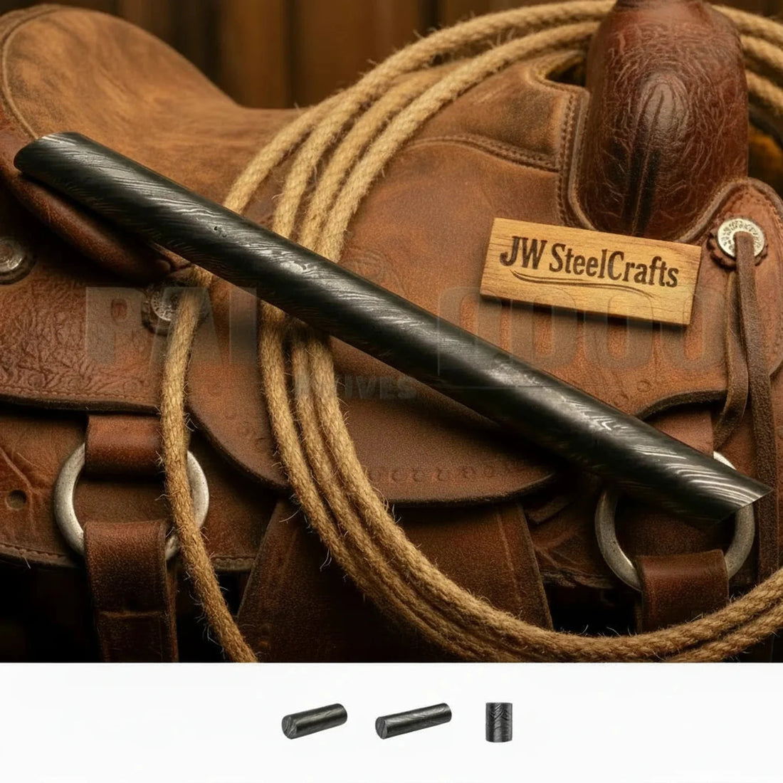 Ranchhand Honing Rod 12" Handmade Sharpening Steel for Knives &amp; Blades