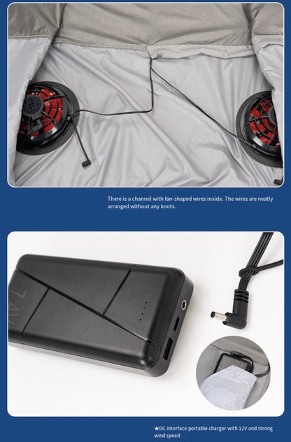 LITEGUEST LED Cooling Fan Jacket – Night Fishing &amp; Outdoor Summer Gear