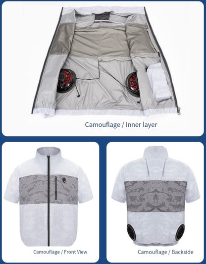LITEGUEST LED Cooling Fan Jacket – Night Fishing &amp; Outdoor Summer Gear