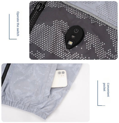 LITEGUEST LED Cooling Fan Jacket – Night Fishing &amp; Outdoor Summer Gear