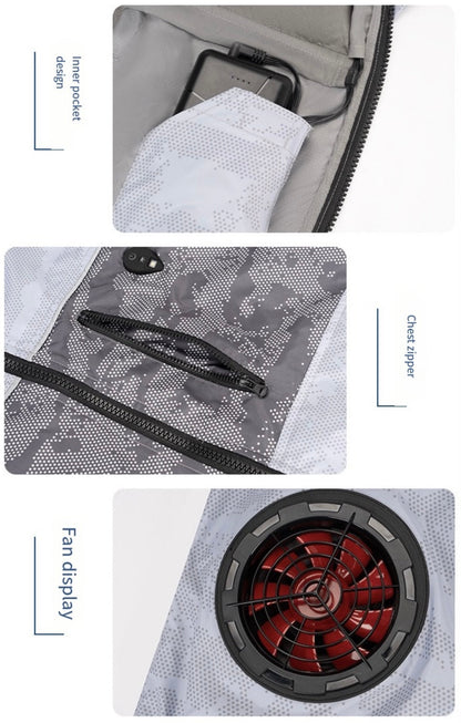 LITEGUEST LED Cooling Fan Jacket – Night Fishing &amp; Outdoor Summer Gear