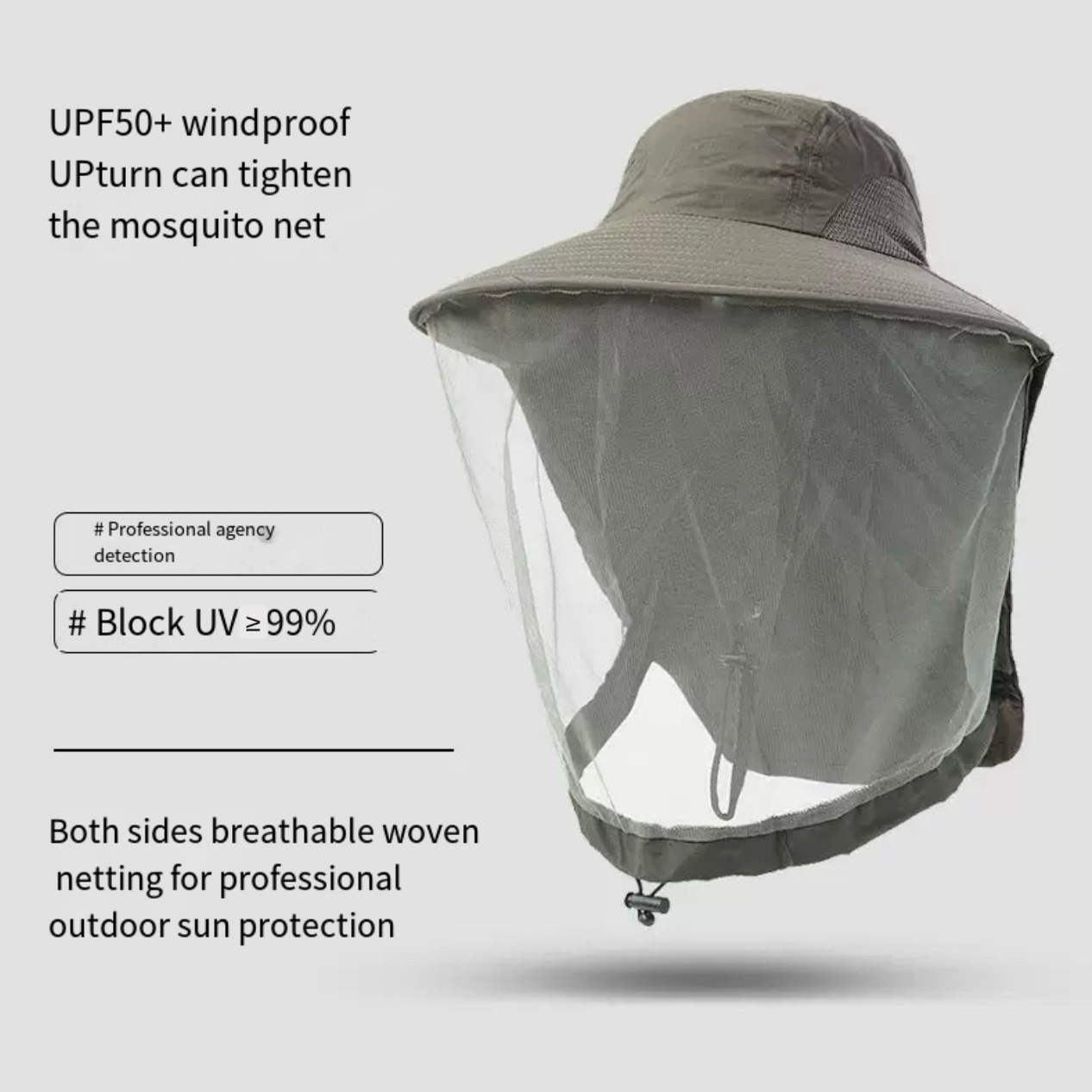 LITEGUEST Mosquito-Proof Fishing Hat – Full Coverage &amp; UPF50+
