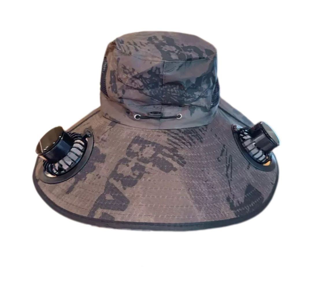 LITEGUEST Solar Cooling Hat with Dual Fans &amp; UPF50+ Sun Protection