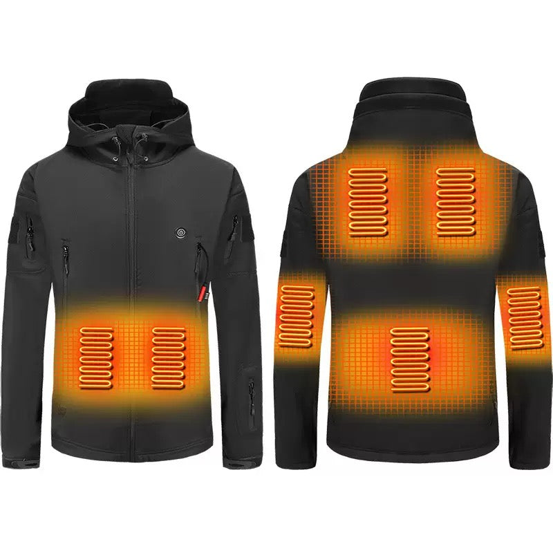LITEGUEST 7-Zone Heated Jacket | Camo Outdoor Jacket with USB Power