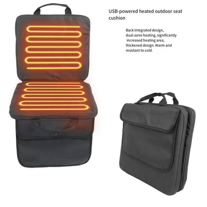 LITEGUEST Heated Stadium Seat with Back Support | USB Powered