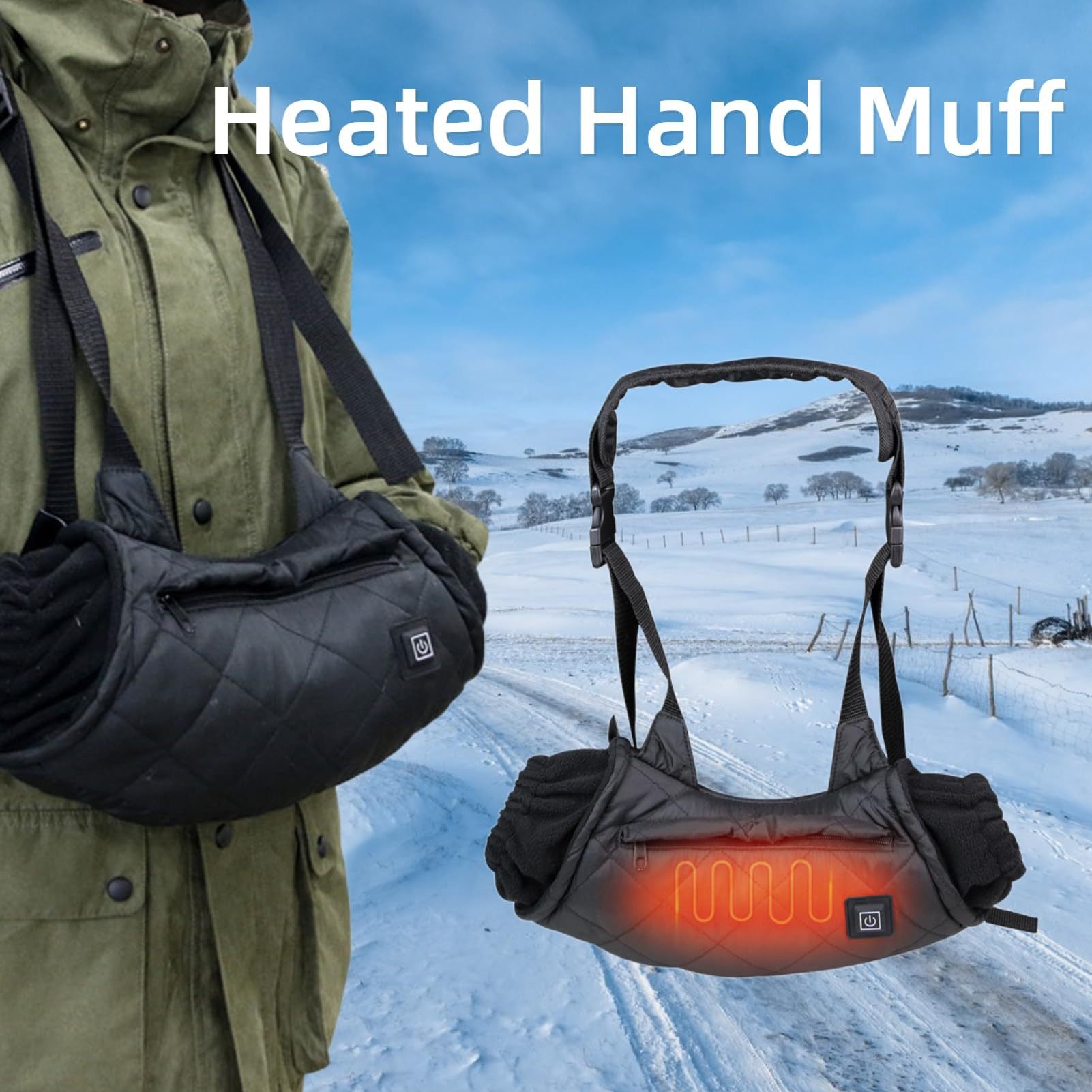 LITEGUEST USB Heated Hand Muff – Winter Outdoor Hand Warmers