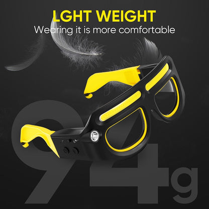 LITEGUEST Night Vision LED Riding Glasses Light