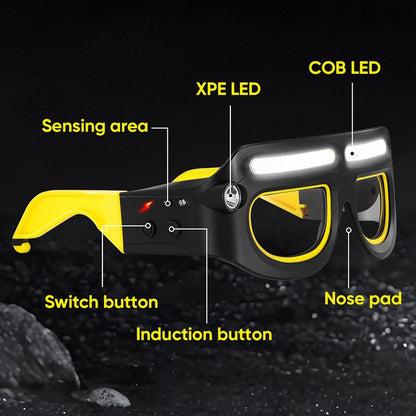LITEGUEST Night Vision LED Riding Glasses Light
