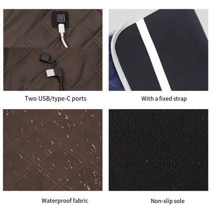 LITEGUEST Heated Seat Cushion Portable &amp; USB - Stay Warm Anywhere