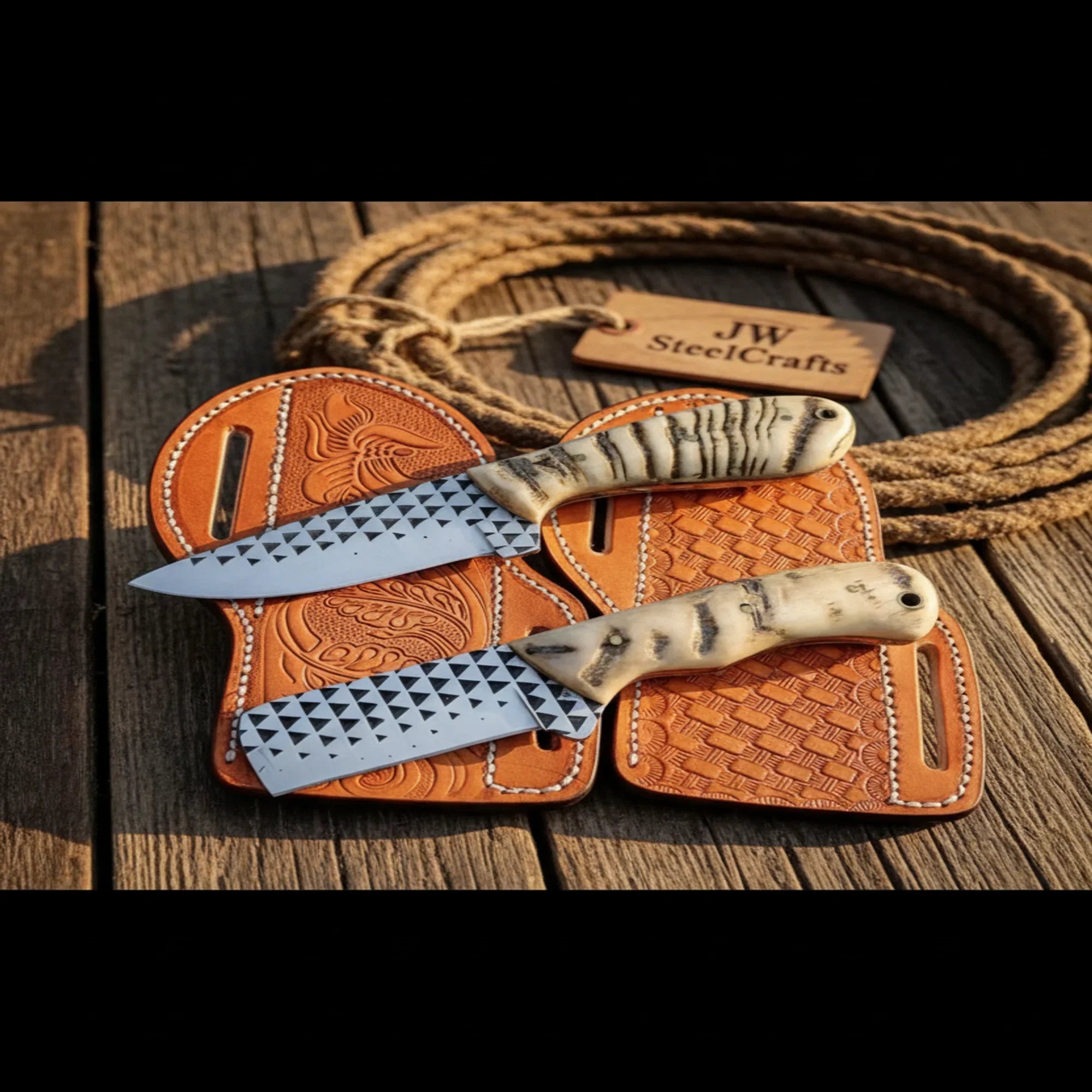 Skinner &amp; Bull Cutter Rasp Combo with Ram Horn Handles