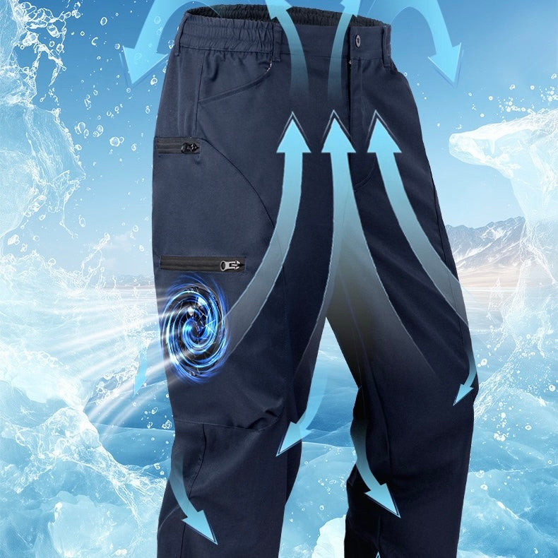 Liteguest Fan Cooling Pants for Hiking, Fishing &amp; Camping