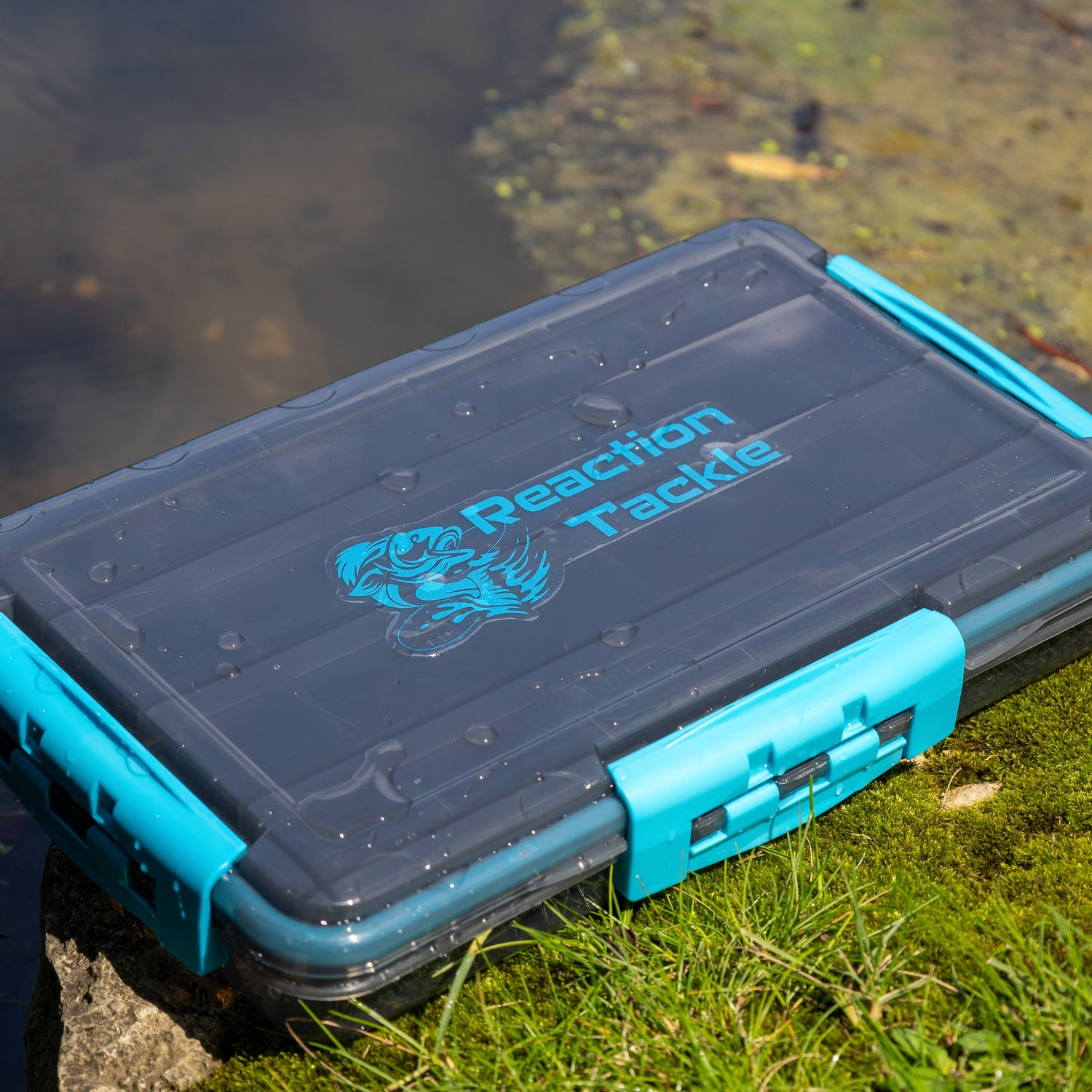 Reaction Tackle Premium Tackle Tray- High Performance and Water Resistant with 3 Resilient Clips