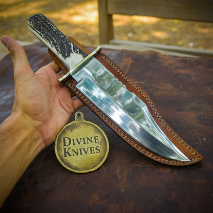 High polished stag handle