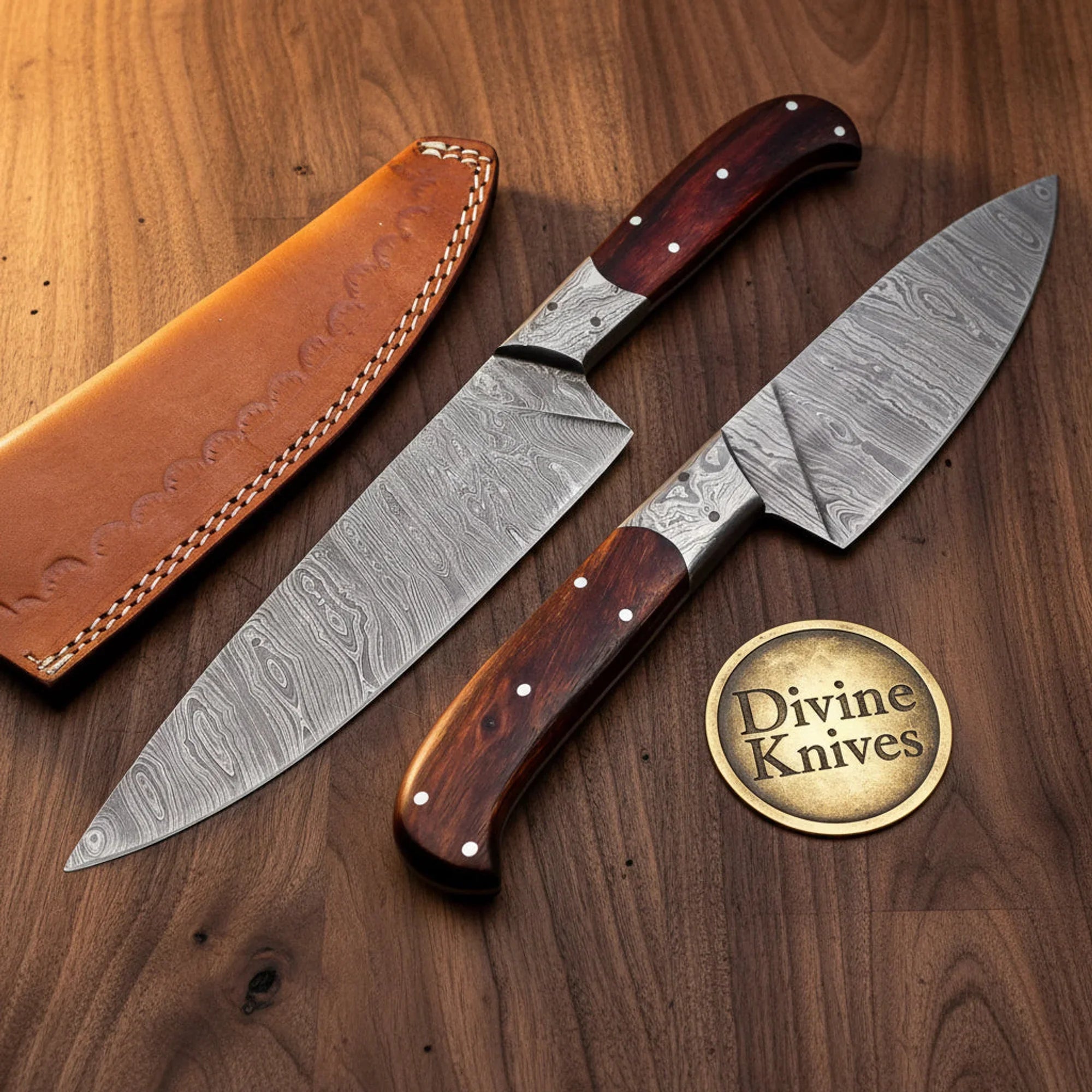 Stag Handle Bowie Knife with Leather Sheath – Handcrafted Classic Outdoor &amp; Collector&