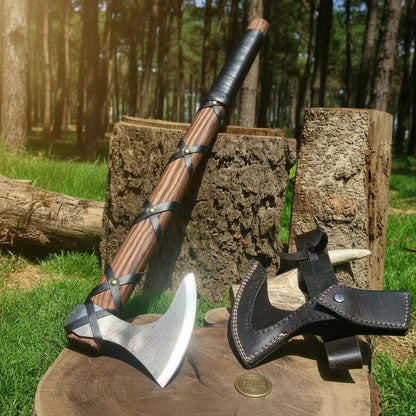 Hand-Forged Viking Axe — Ragnar Lothbrok Hatchet
