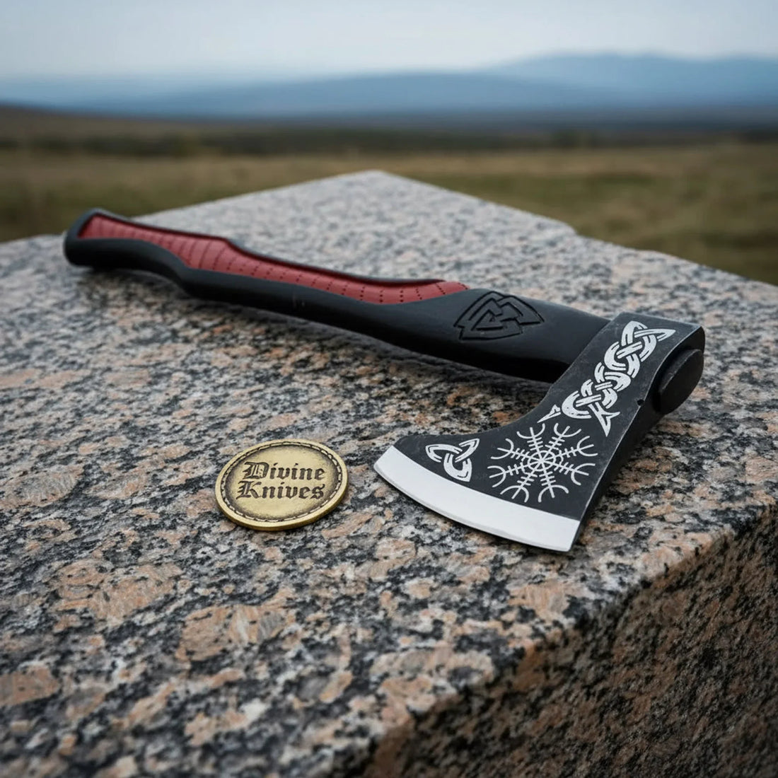 Skeggøx Set — Viking Axe with Hand-Engraved Runes