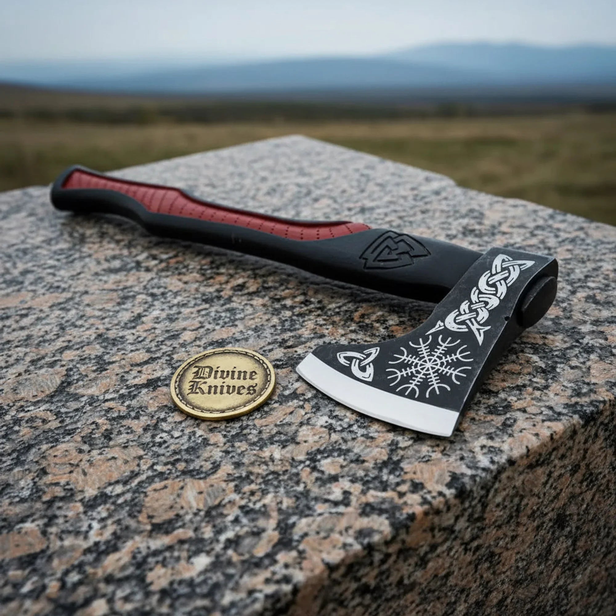 Skeggøx Set — Viking Axe with Hand-Engraved Runes