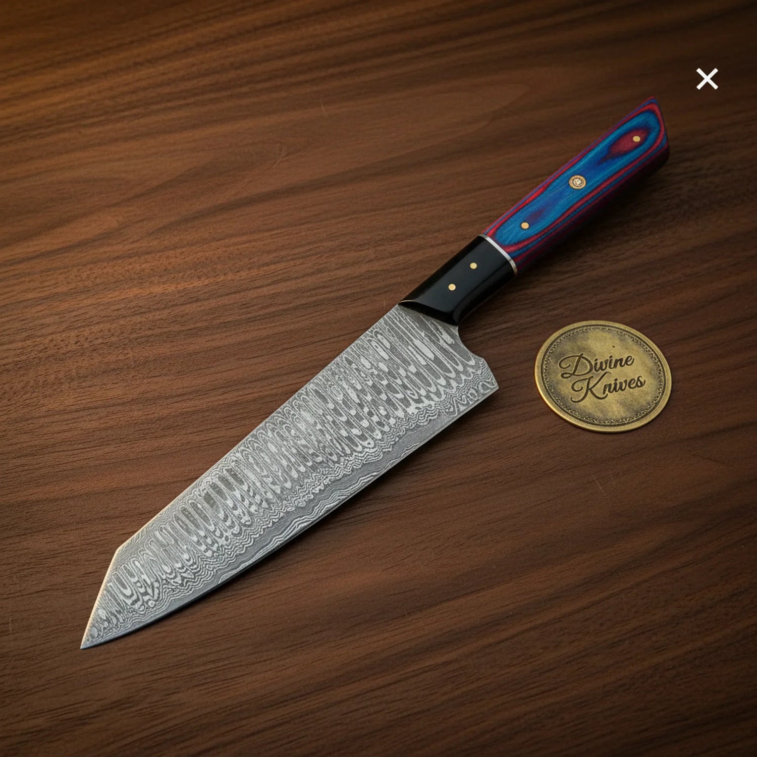 4-Piece Damascus Chef Knife Set for a Complete Handmade Kitchen Collection