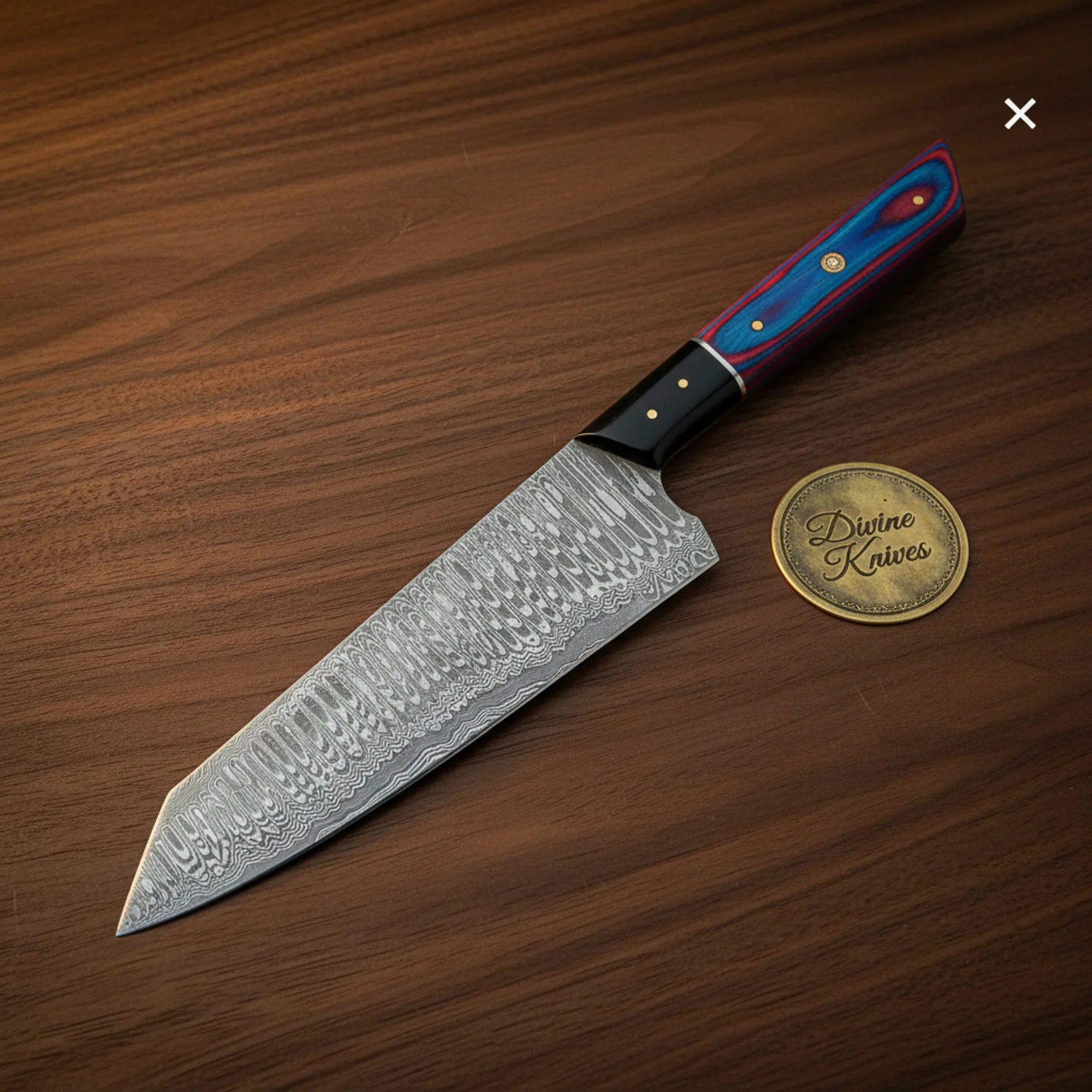 4-Piece Damascus Kitchen Knife Set for Professional Culinary Prep