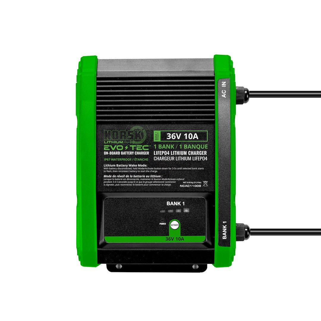 1BANK 36V-10A LIFEPO4 CHGR