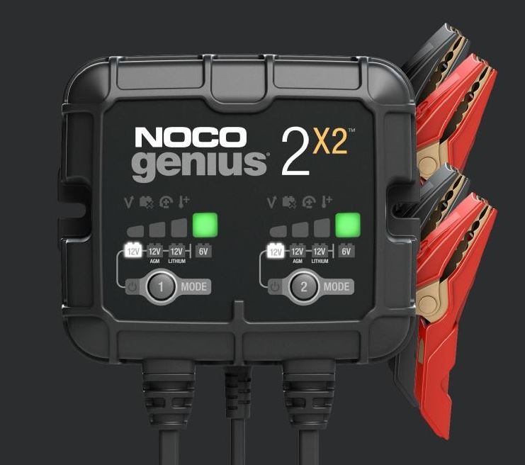 4A 2-BANK BATTERY CHARGER