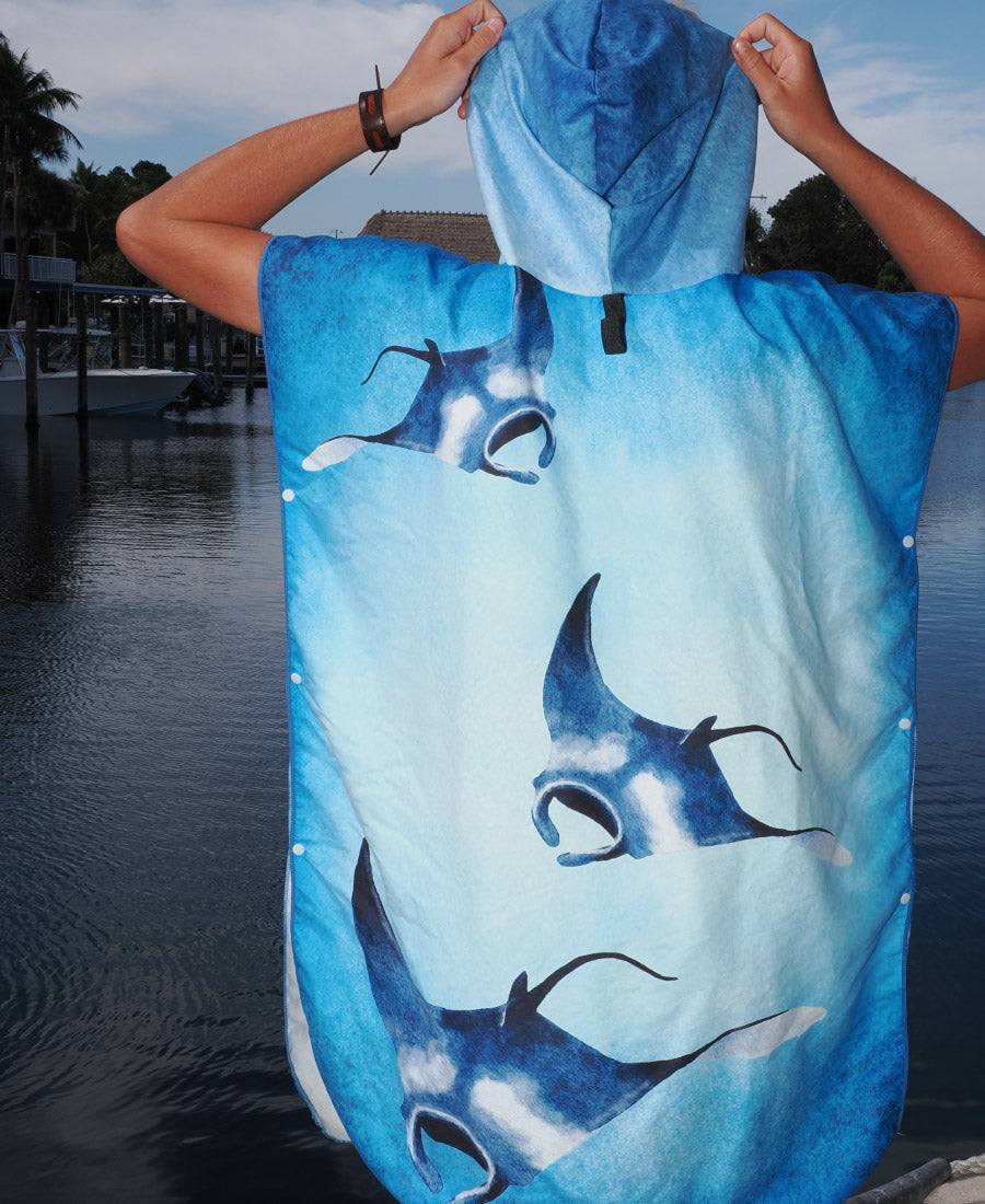 Hahalua - Ocean Angel Towel Poncho (Regular)