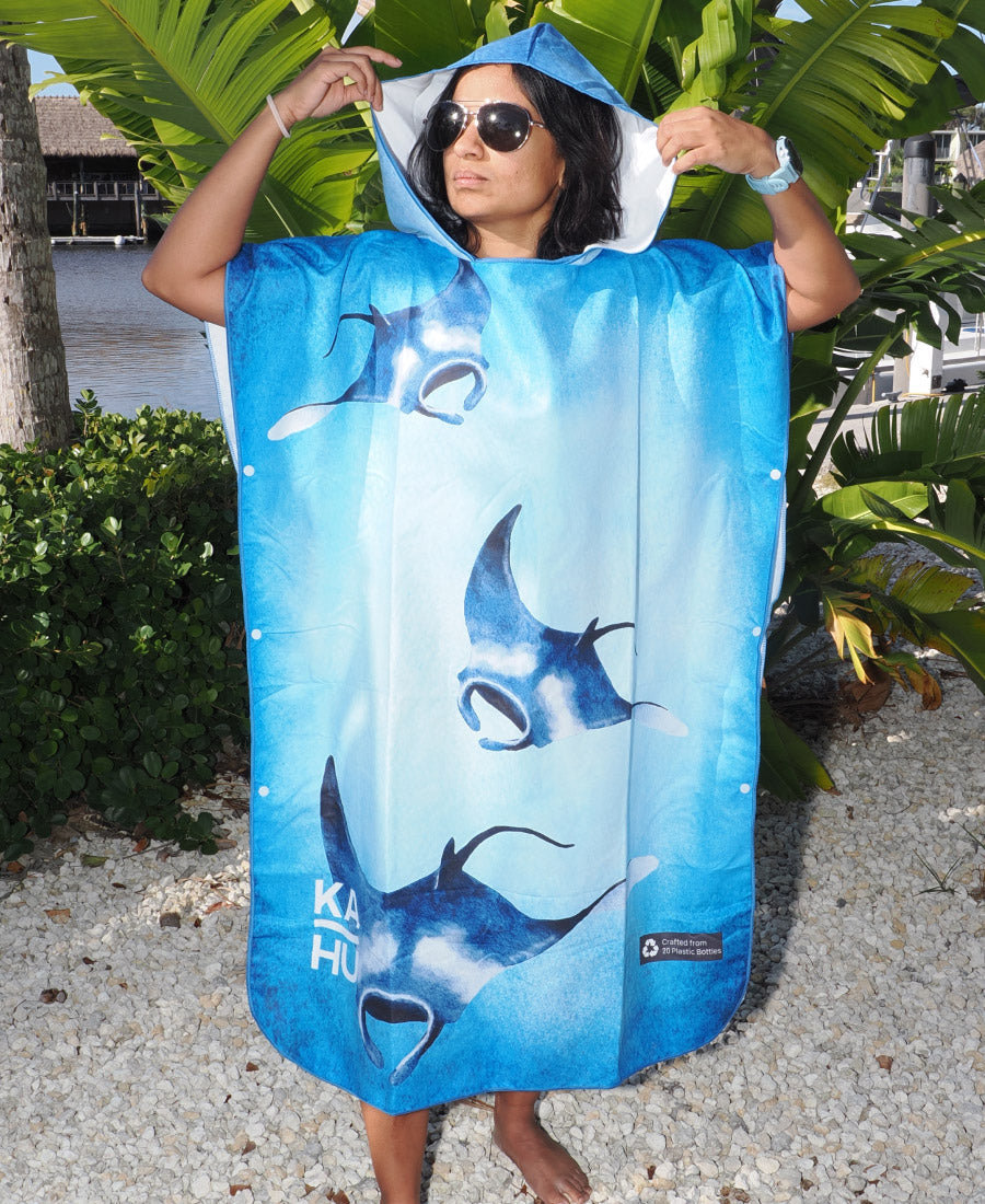 Hahalua - Ocean Angel Towel Poncho (Regular)