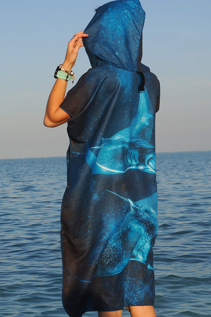 Kukui Kai - Manta Ray Towel Poncho (Regular)