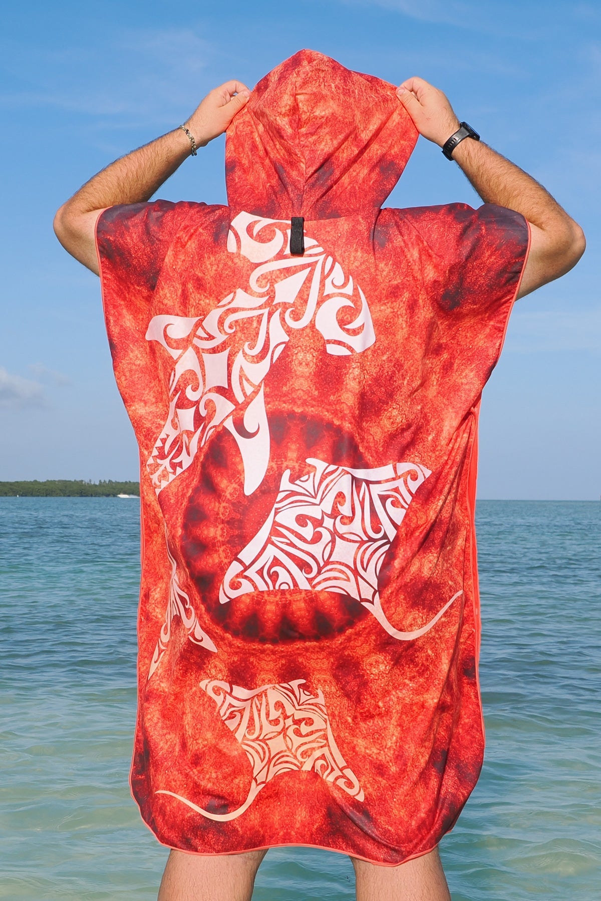 Lahui - Hawaiian Tribal Towel Poncho (Max)
