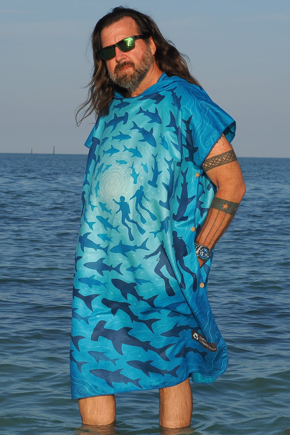 Kahu - Mano Kihikihi Towel Poncho (Regular)