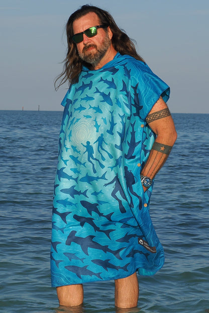 Kahu - Mano Kihikihi Towel Poncho (Regular)